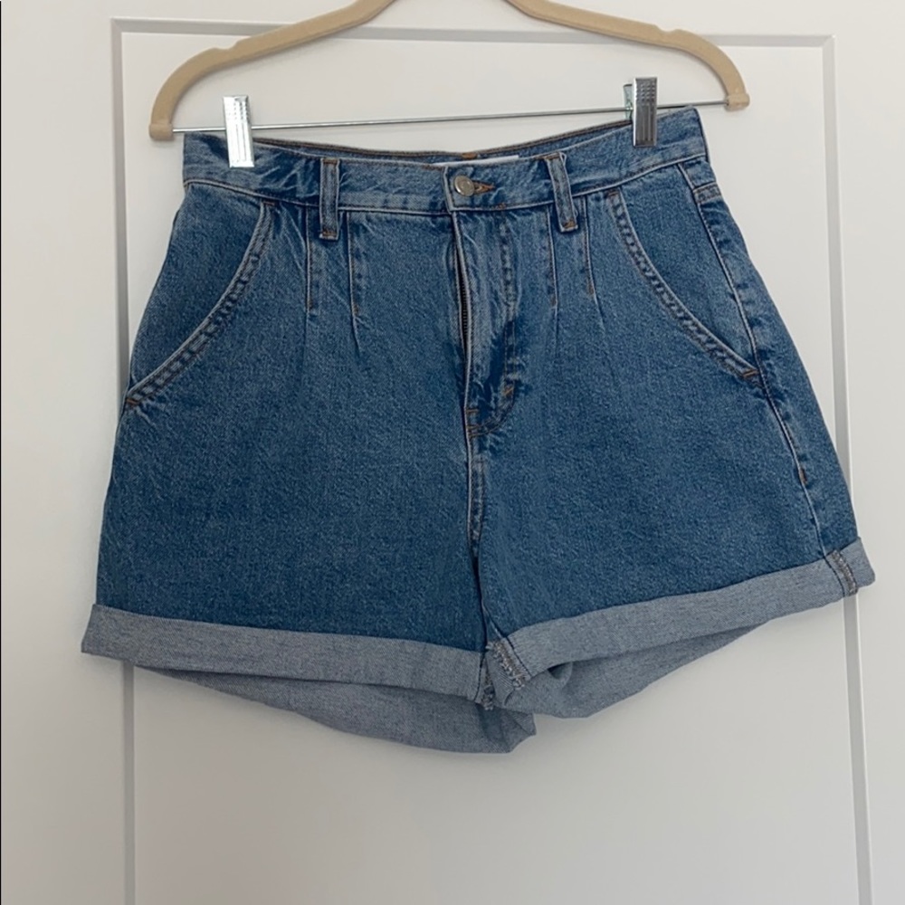 Topshop Balloon Denim Shorts